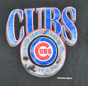 Vintage 80's Chicago Cubs Blue Baseball Jersey Sz Medium 