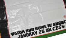 Vintage Budweiser Bud Bowl 1992 Bud Light Bud Dry Banner