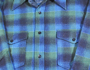 Vintage Pendleton Wool Button Shirt Size Medium