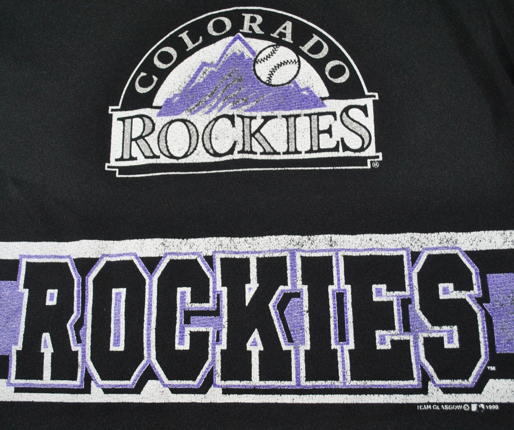 Vintage Colorado Rockies Baseball T Shirt Medium 