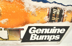 Vintage Miller Genuine Draft Ski Genuine Bumps Metal Sign