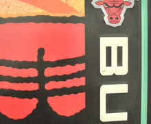 Vintage Lite Beer Chicago Bulls Metal Sign