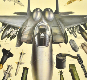 Vintage F-15 Eagles Foam Board Picture