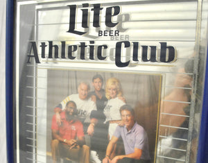 Vintage Lite Beer Athletic Club L.A. Chapter 3D Framed Glass Picture