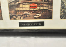 Vintage Wrigley Field Framed Glass Picture