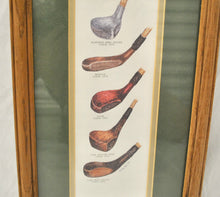 Vintage Golf Framed Glass Pictures(3)