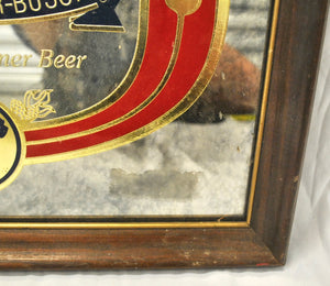 Vintage Anheuser-Busch LA Framed Mirror