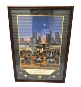Vintage 1996 Atlanta Olympics Framed Glass Picture