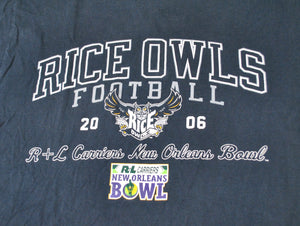 Vintage Rice Owls 2006 New Orleans Bowl Shirt Size Medium