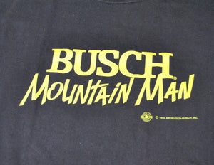 Vintage Busch 1992 Mountain Man Shirt Size X-Large