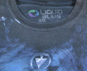 Vintage Lion 2001 Liquid Blue Shirt Size X-Large