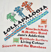 Vintage Lollapalooza Festival 1991 Ice-T Nine Inch Nails Jane's Addiction Butthole Surfers Screen Stars Shirt Size Large(tall)