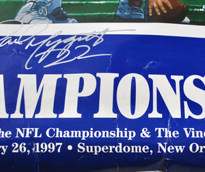 Vintage New England Patriots Super Bowl XXXI Autographs Include Willie McGinest, Curtis Martin, & Others Poster