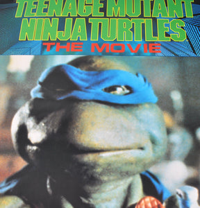 Vintage Teenage Mutant Ninja Turtles Leonardo 1990 The Movie Poster