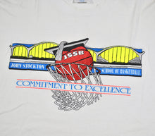 Vintage John Stockton School of Basketball JSSB Committed to Excellence Shirt Size Large