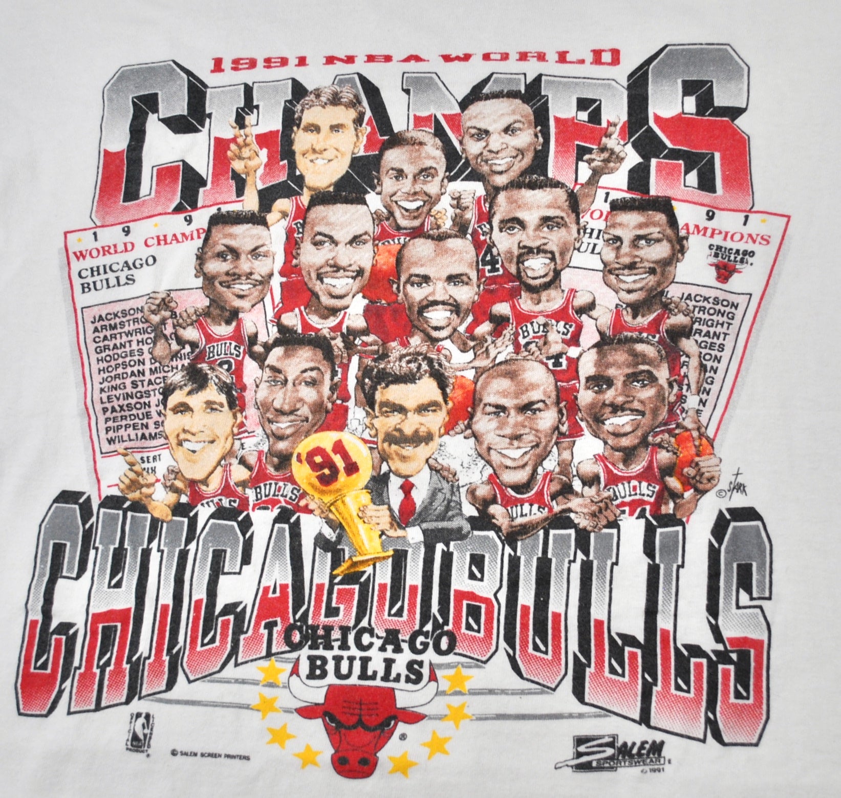 Chicago Bulls - 1991 NBA Champions, 8x10 Color Team Photo