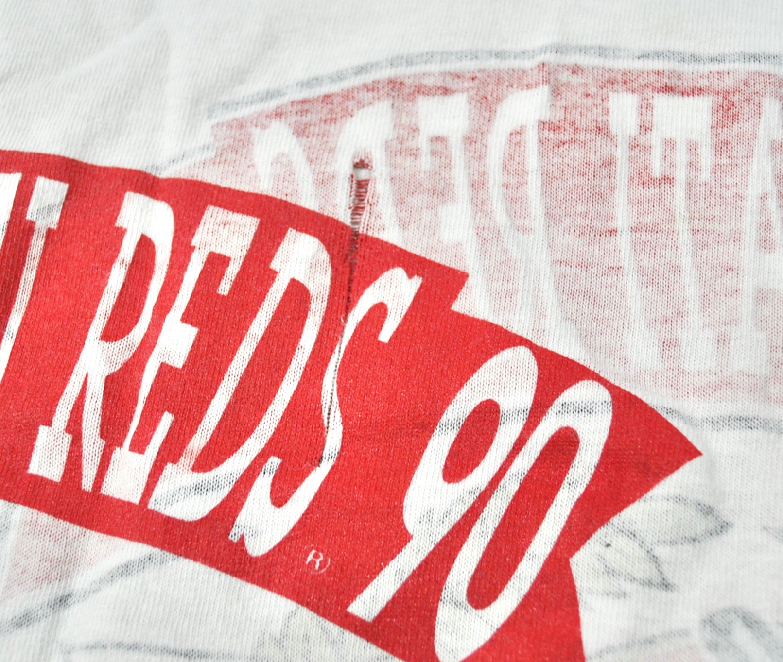 1990 World Series Cincinnati Reds DIY Cropped Sweatshirt – Red