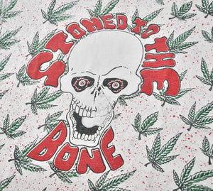 Vintage Stoned To The Bones 90s Weed Shirt Size Large