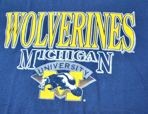 Vintage Michigan Wolverines Shirt Size X-Large(wide)