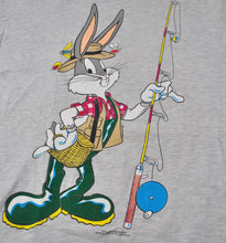 Vintage Looney Tunes 1994 Bugs Bunny & Taz Fishing Shirt Size X-Large(wide)