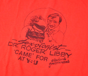 Vintage Sexologist Dr Roger Libby Shirt Size Large