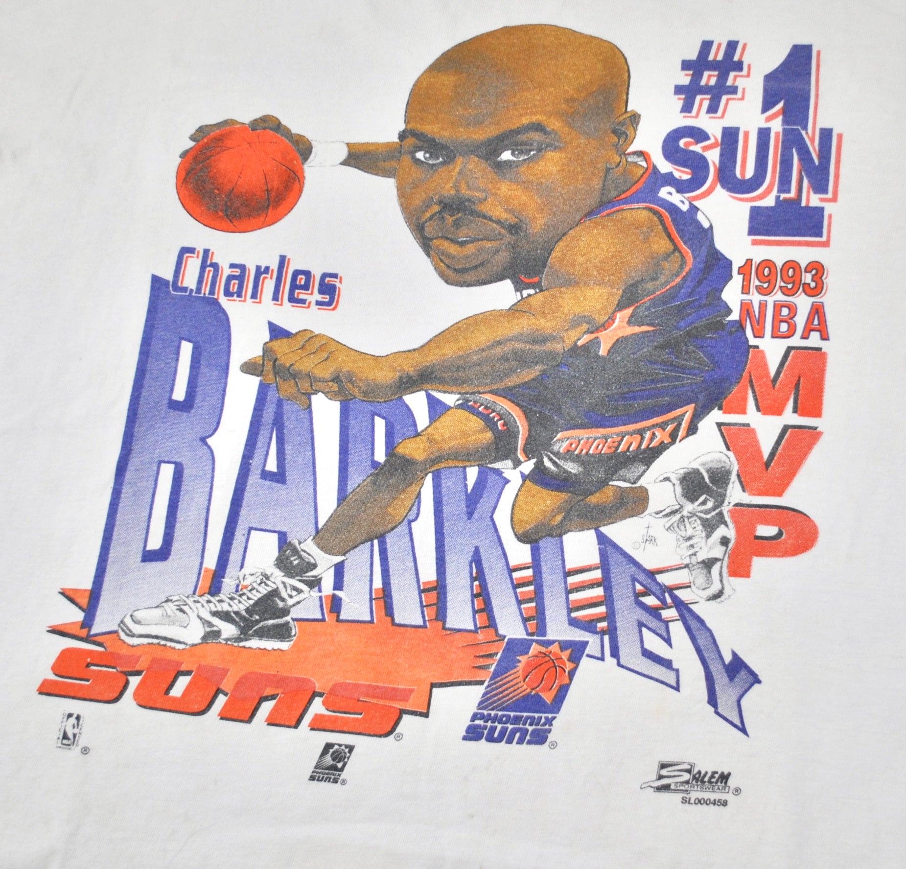 Vintage 1990s Charles Barkley Phoenix Suns Nba Basketball 