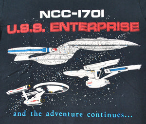 Vintage Star Trek U.S.S. Enterprise Screen Stars Shirt Size Small