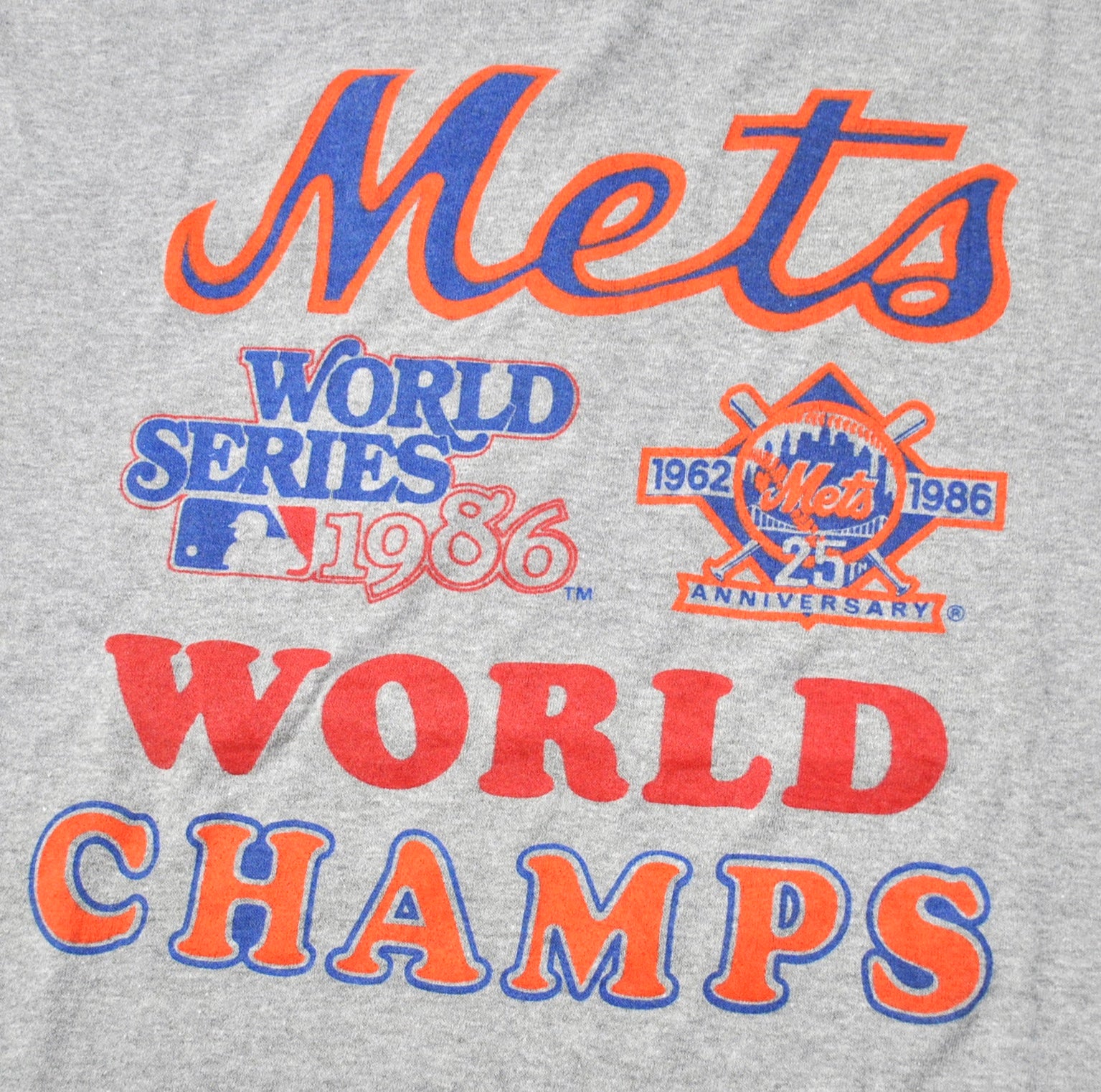 Vintage New York Mets 1986 World Champs Shirt Size Medium – Yesterday's  Attic