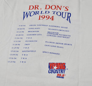 Vintage Dr. Don's 1994 World Tour Shirt Size X-Large