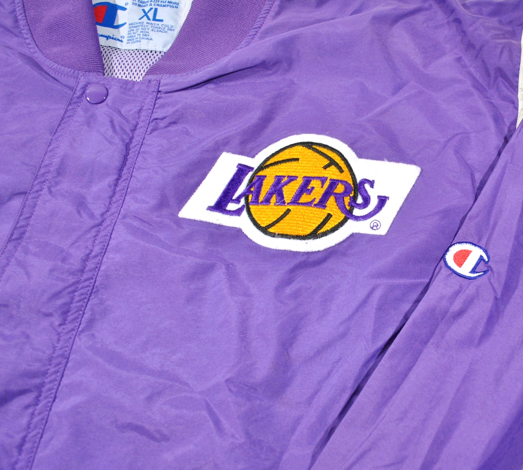 Vintage Los Angeles Lakers Champion Brand Jacket & Pants Size X