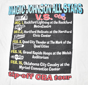 Vintage Magic Johnson Legends Tour Shirt Size X-Large(wide)