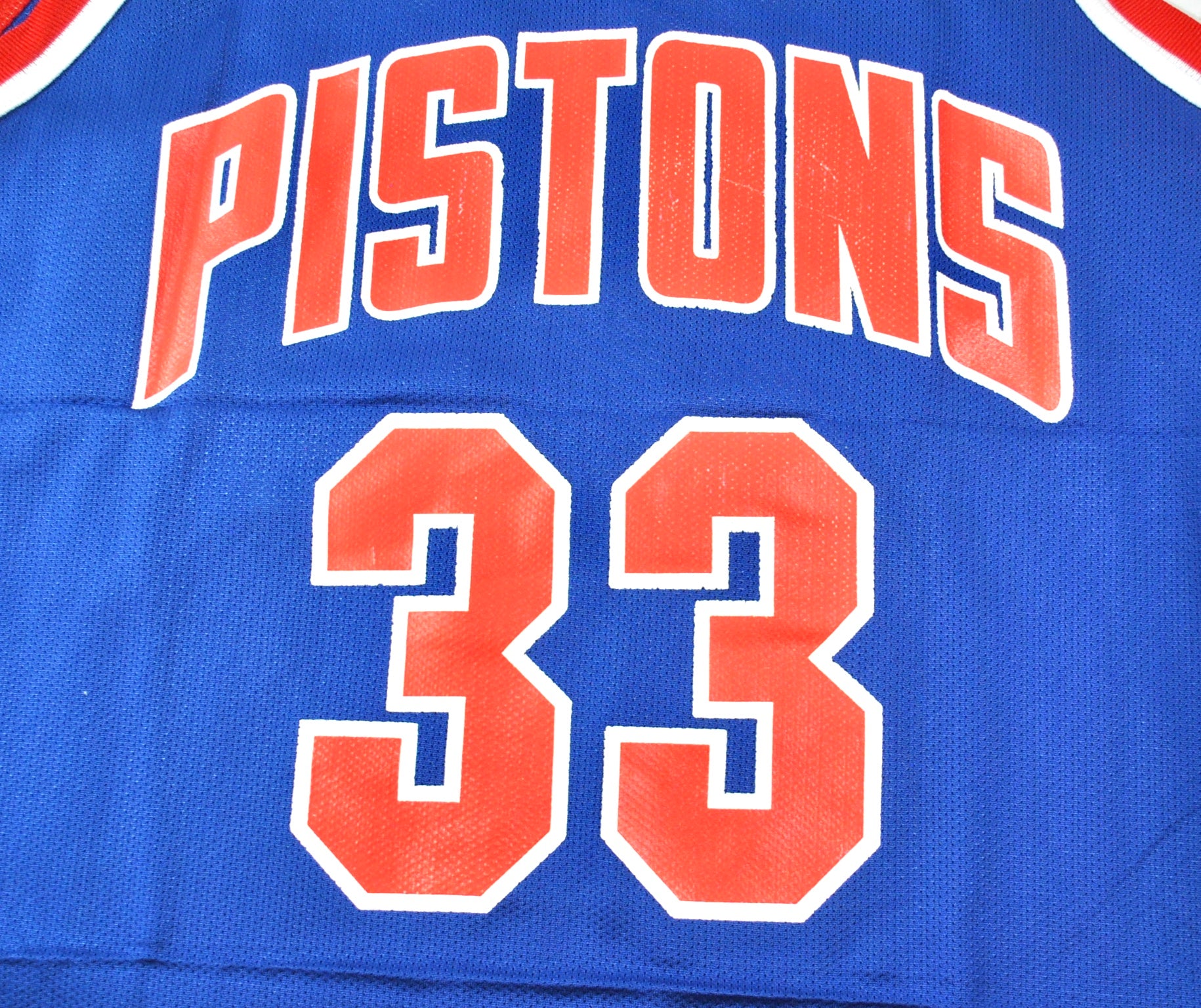 Champion Detroit Pistons Grant Hill 1996/97 NBA 50th Gold jersey #33 @50 40  M