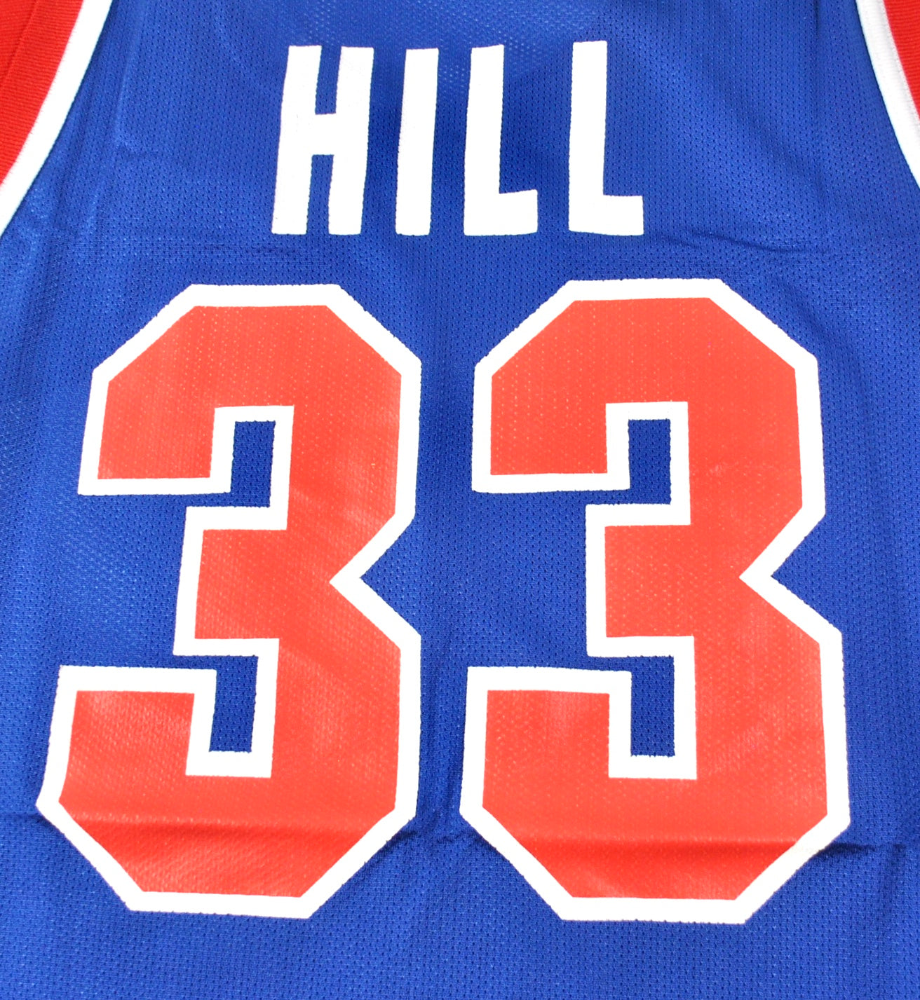 Men's Vintage 90s Champion Authentic Detroit Pistons Grant Hill Red  Jersey Sz 48