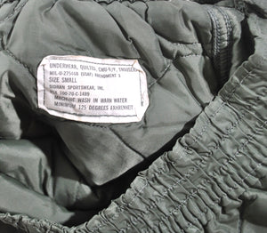 Vintage Quilted Military Pants Size Small