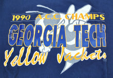 Vintage Georgia Tech Yellow Jackets 1990 ACC Champions Shirt Size Large