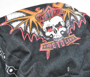 Vintage Motorcycle 1984 Live to Ride Ride to Live Stretch Hat