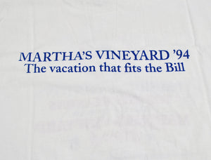 Vintage Bill Clinton 1994 The Vacation That Fits The Bill Shirt Size Large