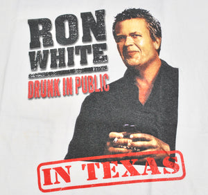 Vintage Ron White Drunk In Public In Texas Shirt Size Large