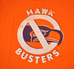 Vintage Denver Broncos Anti Seattle Seahawks Hawk Busters 80s Shirt Size Medium