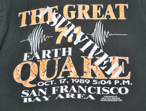 Vintage The Great Earthquake 1989 7.1 San Francisco Bay Area Shirt Size Medium