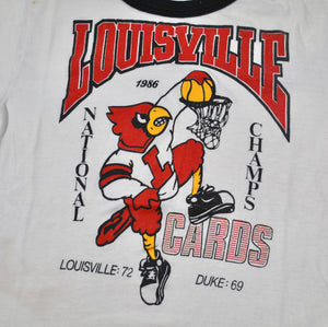 University Of Louisville Cardinals College Red 1980s Shirt