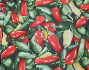 Vintage Peppers Made in USA Button Shirt Size Medium