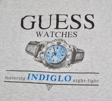 Vintage Guess Watch Indiglo Shirt Size Large