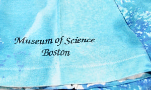 Vintage Shark Boston Museum of Science Ocean All Over Print Shirt Size Large