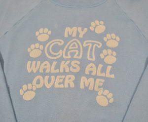 Vintage Cat Sweatshirt Size Medium