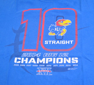 Kansas Jayhawks 2014 Champions Shirt Size X-Large