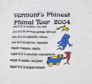 Vintage Phish Pharewell Boys 2004 Tour Shirt Size Medium