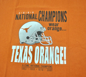 Vintage Texas Longhorns 2005 National Champions Shirt Size X-Large