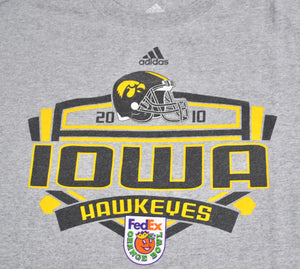 Vintage Iowa Hawkeyes 2010 Orange Bowl Shirt Size Large