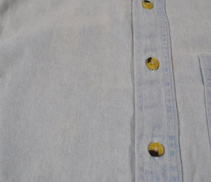 Vintage Blue Angels Denim Button Shirt Size Small